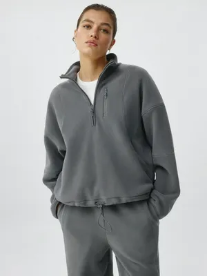 Флисовая оверсайз толстовка, арт. 2707