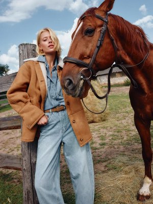 Дубленка из искусственной кожи, арт. 2722