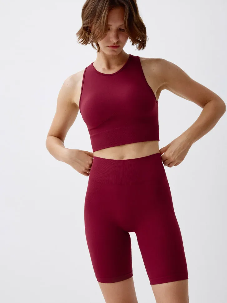 Спортивные велосипедки, бордовый, арт. 2735