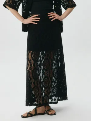 Юбка макси кроше, арт. 2804