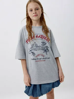 Футболка с принтом для девочек, арт. 2816