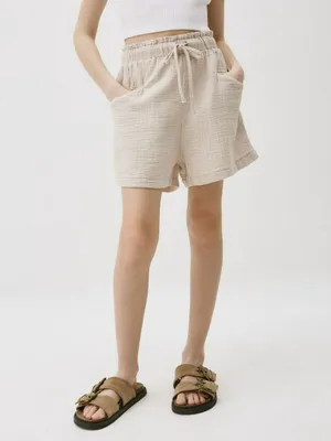 Короткие шорты из муслина для девочек, арт. 2821