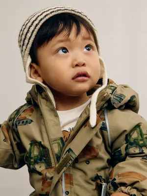 Утепленная шапка на завязках для малышей, арт. 2846