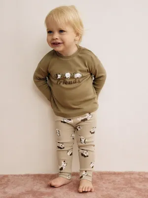 Комплект из лонгслива и брюк для малышей, разноцветный, арт. 2853