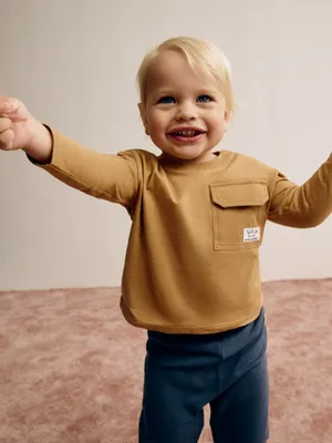 Лонгслив с карманом для малышей, арт. 2856