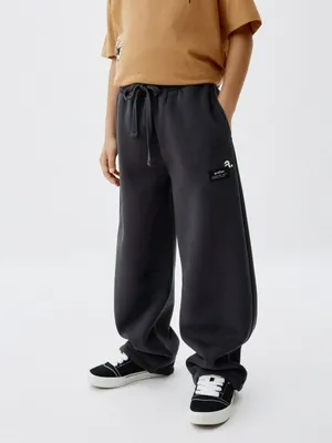 Трикотажные брюки с патчем детские, арт. 2864