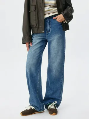 Утепленные джинсы WIDE LEG, арт. 2865