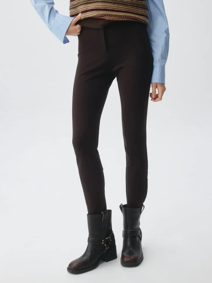 Трикотажные брюки, коричневый, арт. 2888