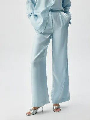 Широкие брюки из смесовой вискозы, арт. 2919