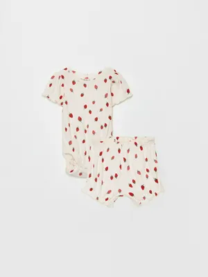 Комплект из боди и шорт для малышей, не указан, арт. 2922