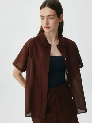 Пляжная рубашка с коротким рукавом, арт. 2936