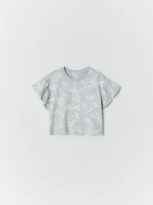 Футболка с рукавами-крылышками для девочек, арт. 2940