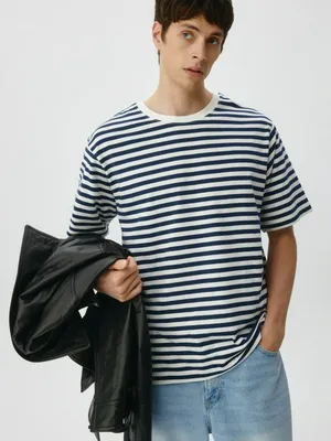 Футболка оверсайз в полоску, арт. 2953