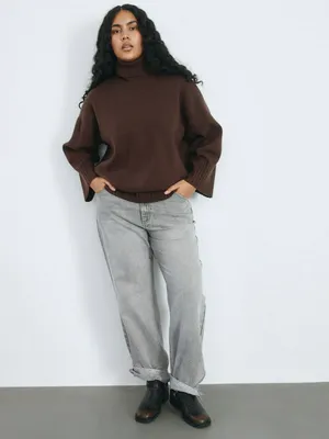 Джинсы WIDE LEG с эффектом стирки, арт. 2999