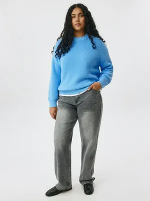 Джинсы Straight Fit с эффектом стирки, серый, арт. 3000