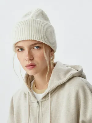 Вязаная шапка из смесовой шерсти, арт. 3042