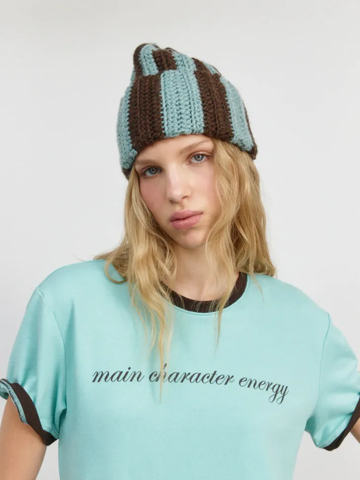 Вязаная шапка SELA Young, разноцветный, арт. 3043