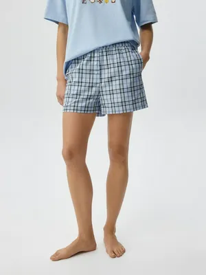 Домашние шорты в клетку, арт. 3056