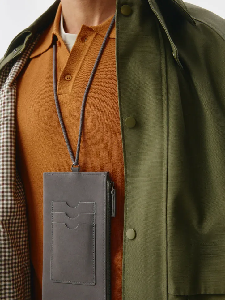 Сумка из искусственной замши, серый, арт. 3074