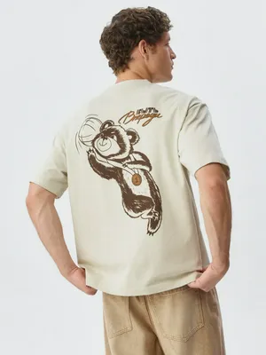 Футболка свободного кроя с принтом, арт. 3077