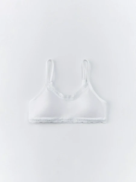 Базовый бюстгальтер для девочек, белый, арт. 31018
