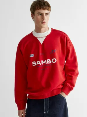 Свитшот оверсайз с принтом, арт. 31021