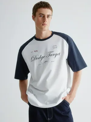 Футболка оверсайз с принтом, арт. 31023