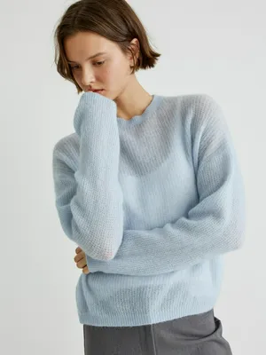 Джемпер с содержанием шерсти и мохера, арт. 31026