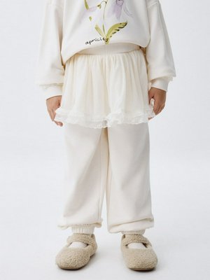 Джоггеры с баской для девочек, арт. 3104