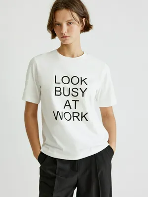 Футболка с текстовым принтом, арт. 31051