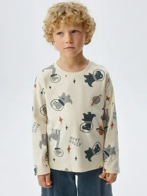 Лонгслив с принтом для мальчиков, арт. 3117