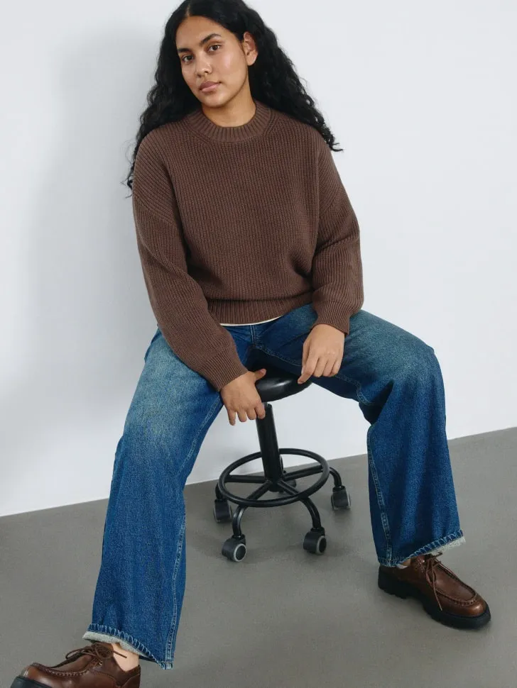 Утепленные джинсы WIDE LEG, синий, арт. 3124