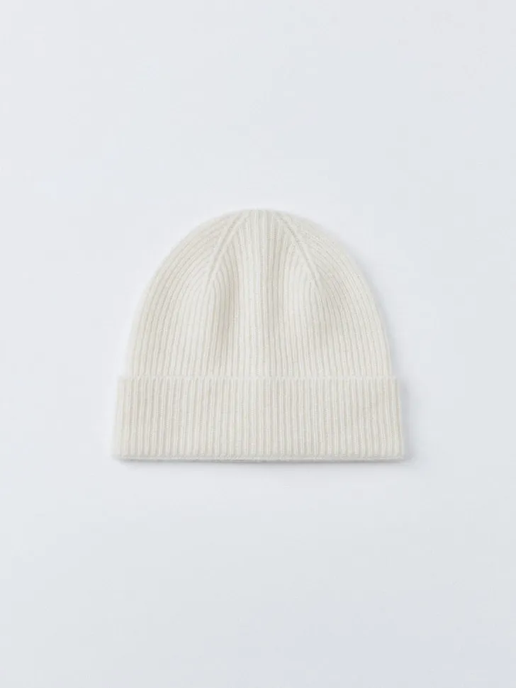 Вязаная шапка из кашемира, бежевый, арт. 3142