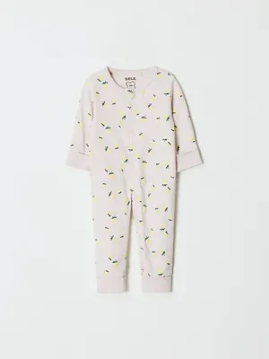 Трикотажный комбинезон с принтом для малышей, арт. 3159