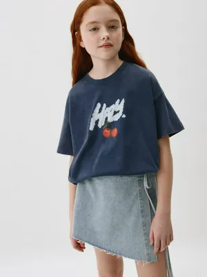 Футболка с принтом для девочек, арт. 3170