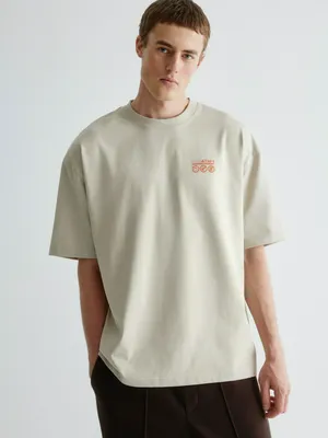 Футболка с принтом SELA x Смешарики, бежевый, арт. 31706