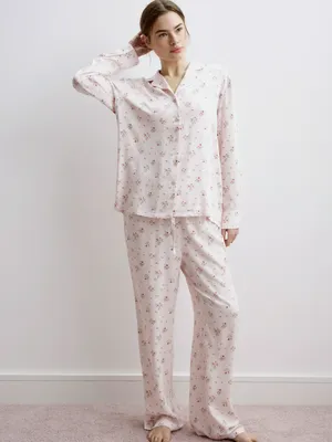Пижама из струящейся вискозы с принтом, арт. 31711