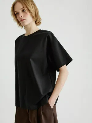 Футболка оверсайз из мерсеризованного хлопка, арт. 31714