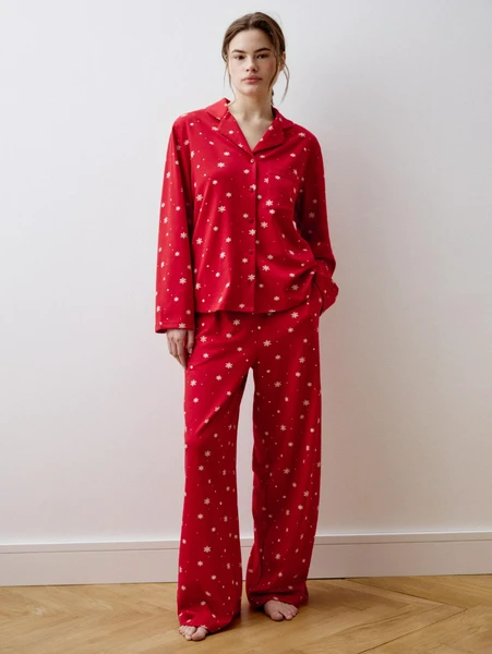 Трикотажная пижама с принтом, арт. 31715