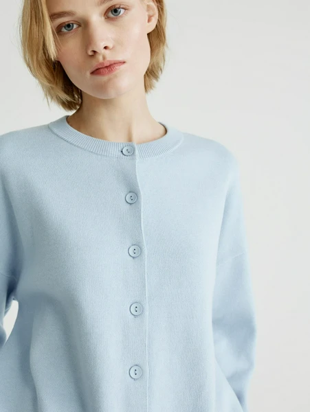 Базовый кардиган, голубой, арт. 31745