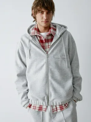 Толстовка оверсайз на молнии, арт. 31766