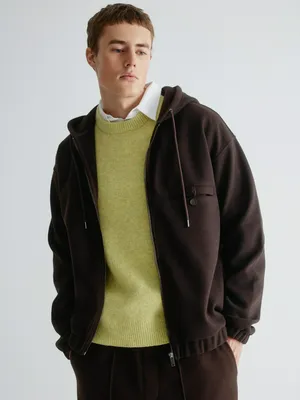 Толстовка оверсайз на молнии, арт. 31767