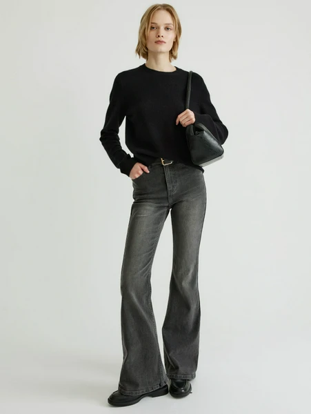 Джинсы Flared, серый, арт. 31777