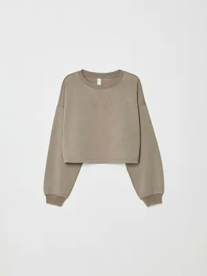 Укороченный свитшот с вышивкой, арт. 31995