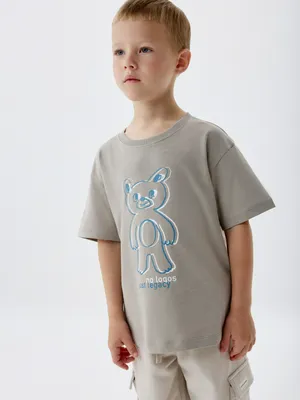 Футболка оверсайз с принтом, арт. 32006