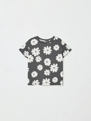 Футболка с принтом, серый, арт. 32021