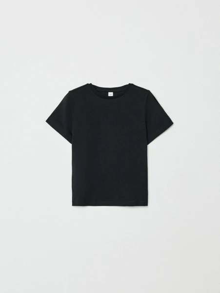 Базовая футболка детская, черный, арт. 32027