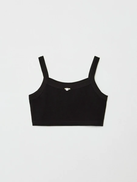 Укороченный топ с декором для девочек, арт. 32035