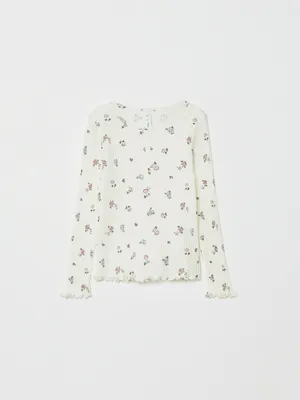 Лонгслив на пуговицах для девочек, арт. 32038