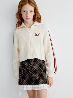 Кардиган на молнии для девочек, арт. 32039